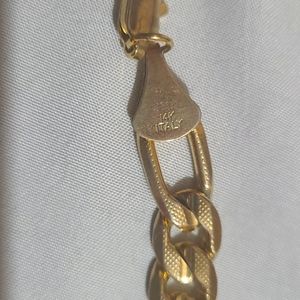 14K ITALIAN Gold (24" Figaro) Chain